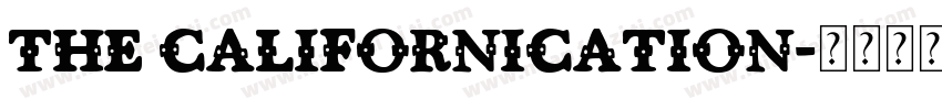 the californication字体转换